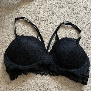 Black Lace Padded Bralette